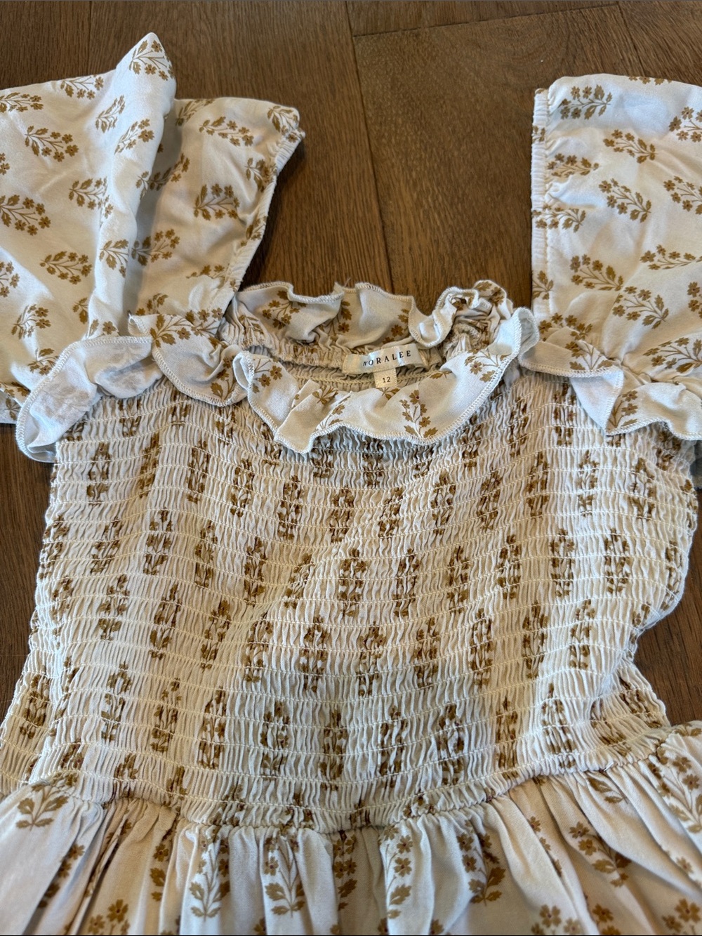 Noralee Elodie Block Print Smocked Dress - 12 - Picture 3 of 5